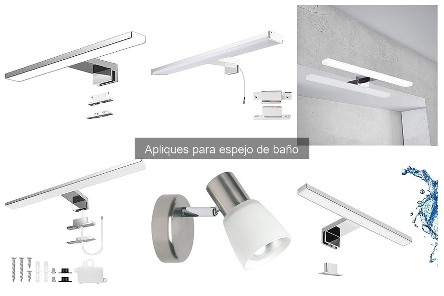 Mejores apliques para espejo de baño en 2023: comparativa