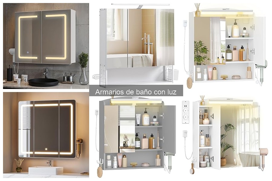 Mejores armarios de baño con luz: comparativa y precios