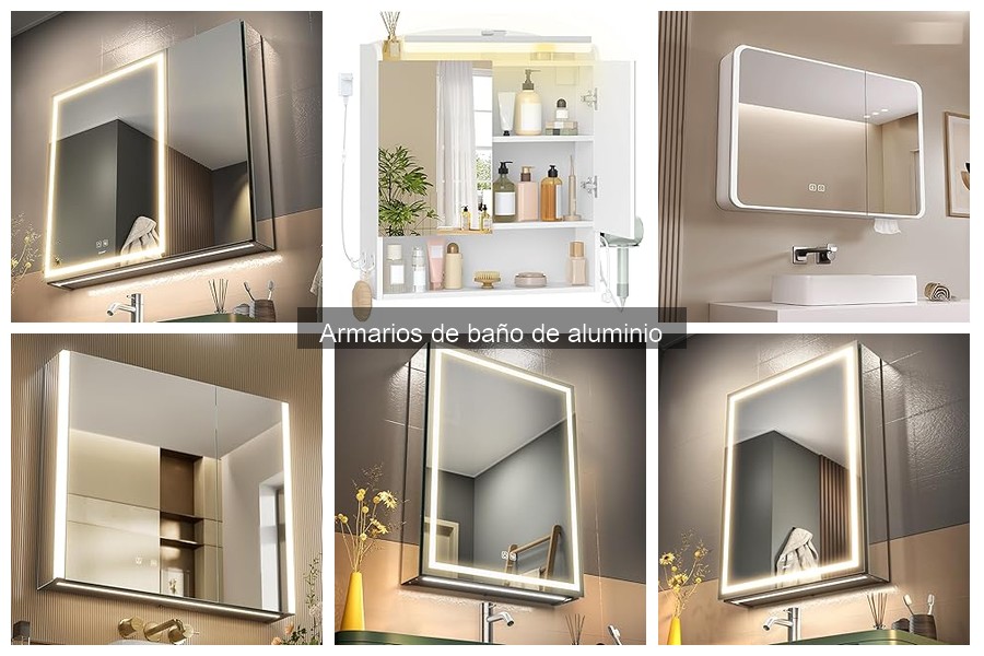 Mejores armarios de baño de aluminio para espacios pequeños