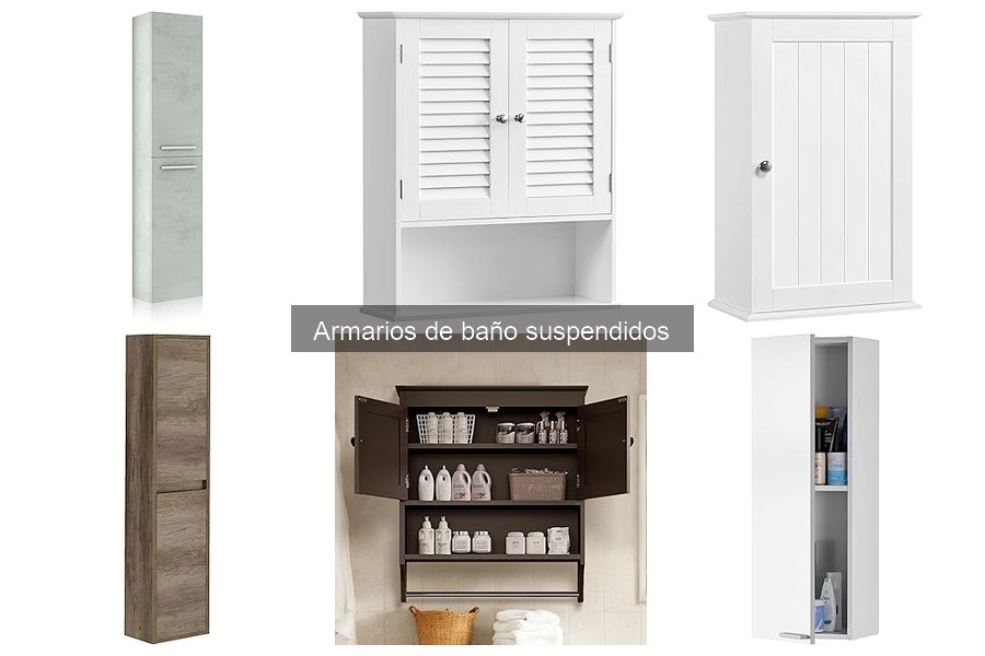 Mejores armarios de baño suspendidos según tu espacio