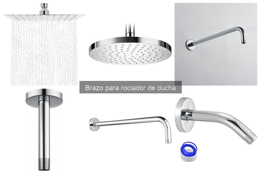Mejores brazos para rociador de ducha en baños pequeños