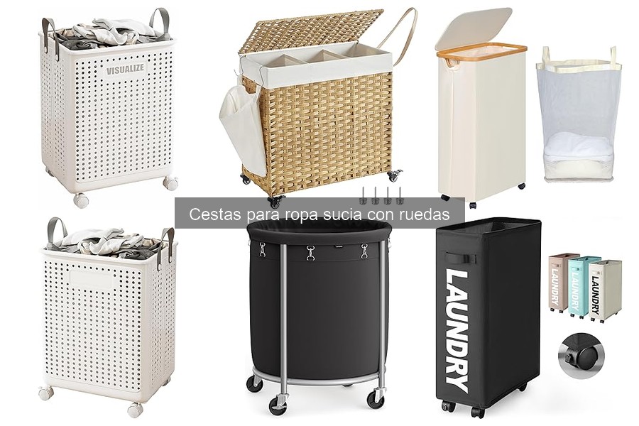 ** Mejores cestas para ropa sucia con ruedas en 2023