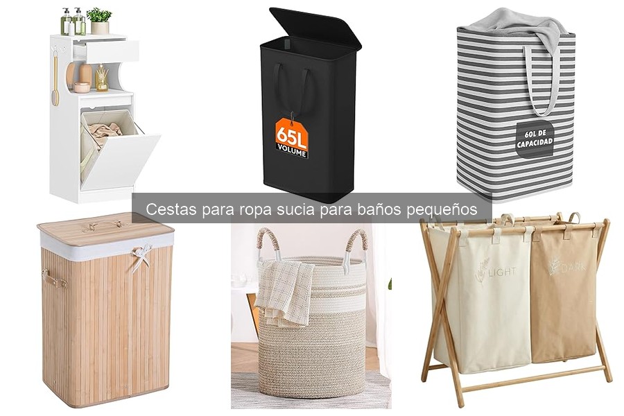 Mejores cestas para ropa sucia en baños pequeños 2023