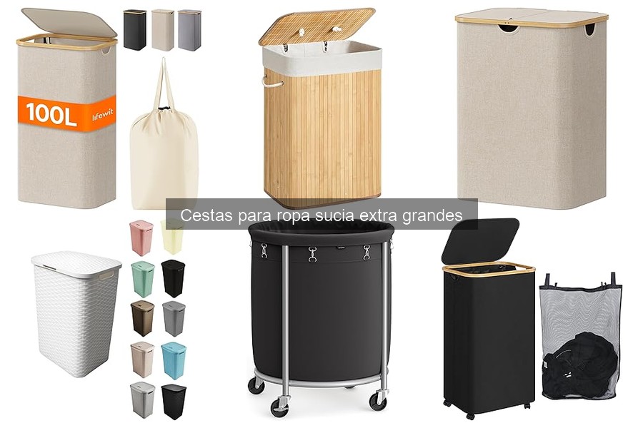 Mejores cestas para ropa sucia extra grandes en 2023