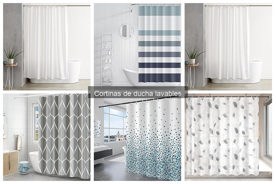 Mejores cortinas de ducha lavables para baños pequeños