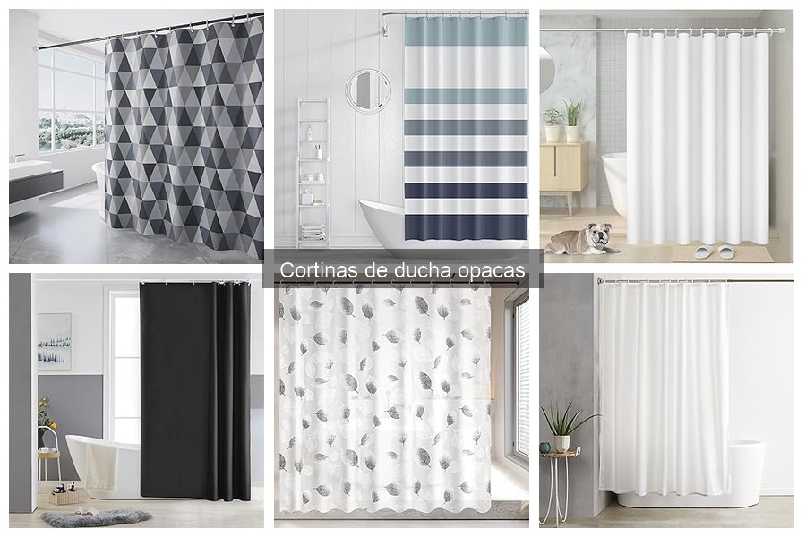 Mejores cortinas de ducha opacas para baños modernos
