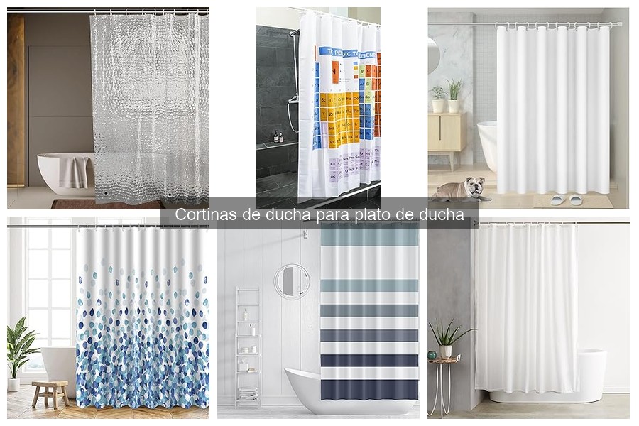 Mejores cortinas de ducha para baños pequeños