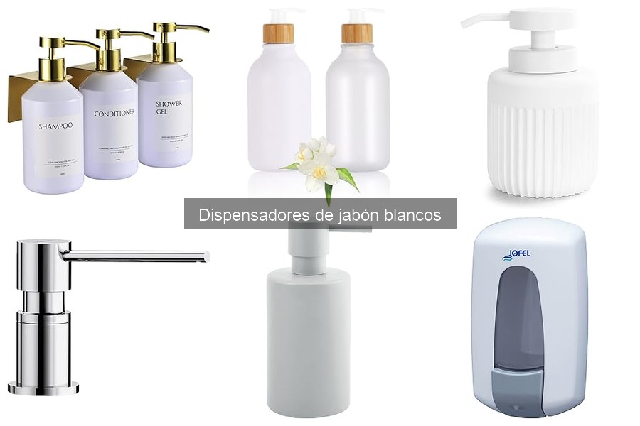 Mejores dispensadores de jabón blancos para baños pequeños