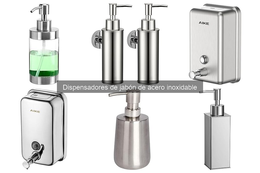 Mejores dispensadores de jabón de acero inoxidable para baños pequeños