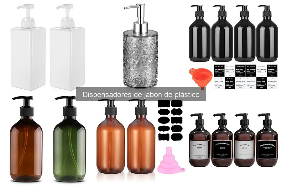 Mejores dispensadores de jabón de plástico para baño