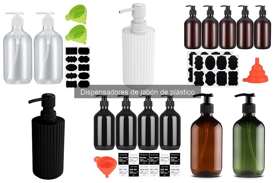 Mejores dispensadores de jabón de plástico para cocina
