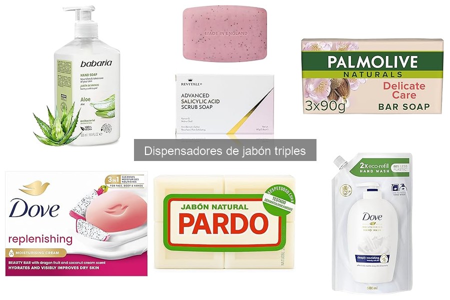 Mejores dispensadores de jabón triples para cocinas pequeñas