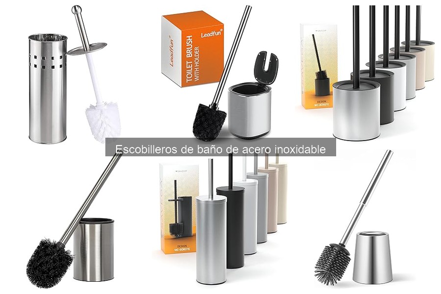 Mejores escobilleros de acero inoxidable para baños pequeños