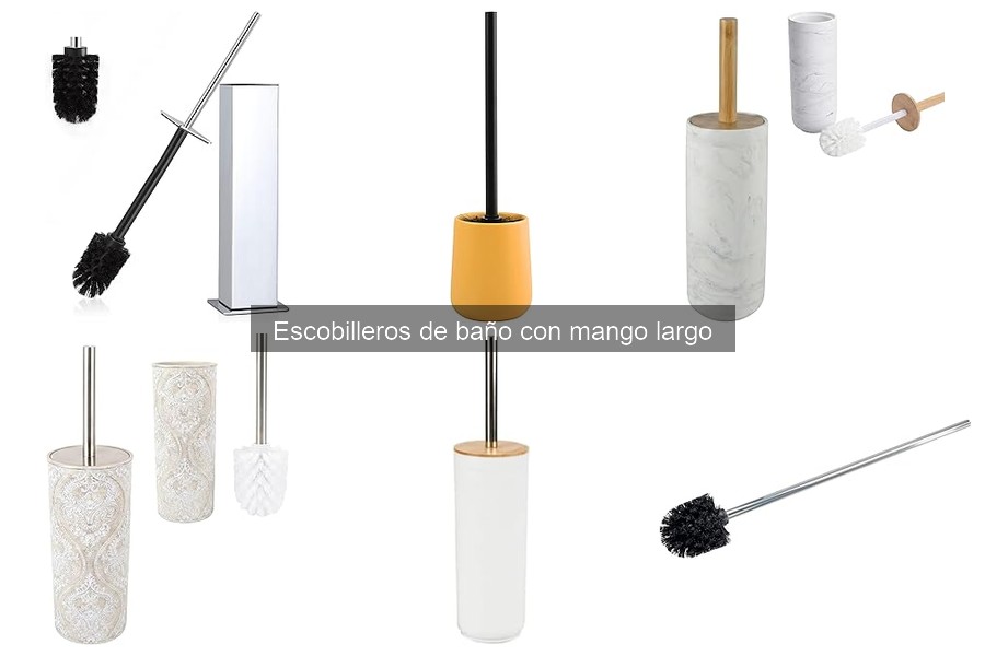 Mejores escobilleros de baño con mango largo 2023