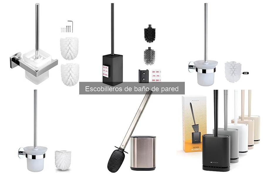 Mejores escobilleros de baño de pared para espacios pequeños