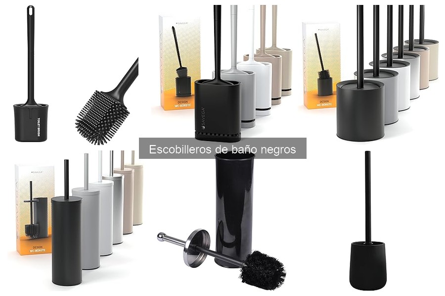 Mejores escobilleros de baño negros para decorar con estilo