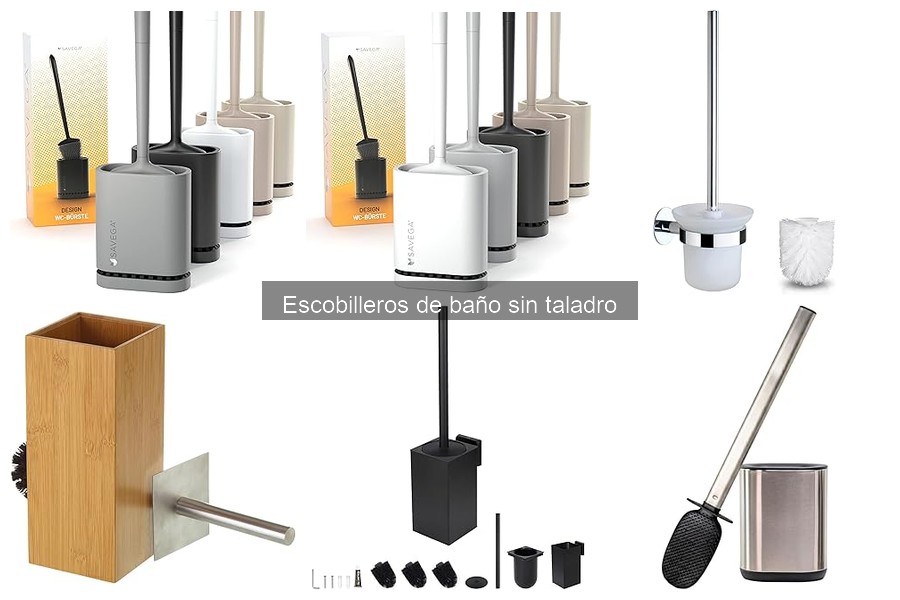Mejores escobilleros de baño sin taladro para espacios pequeños