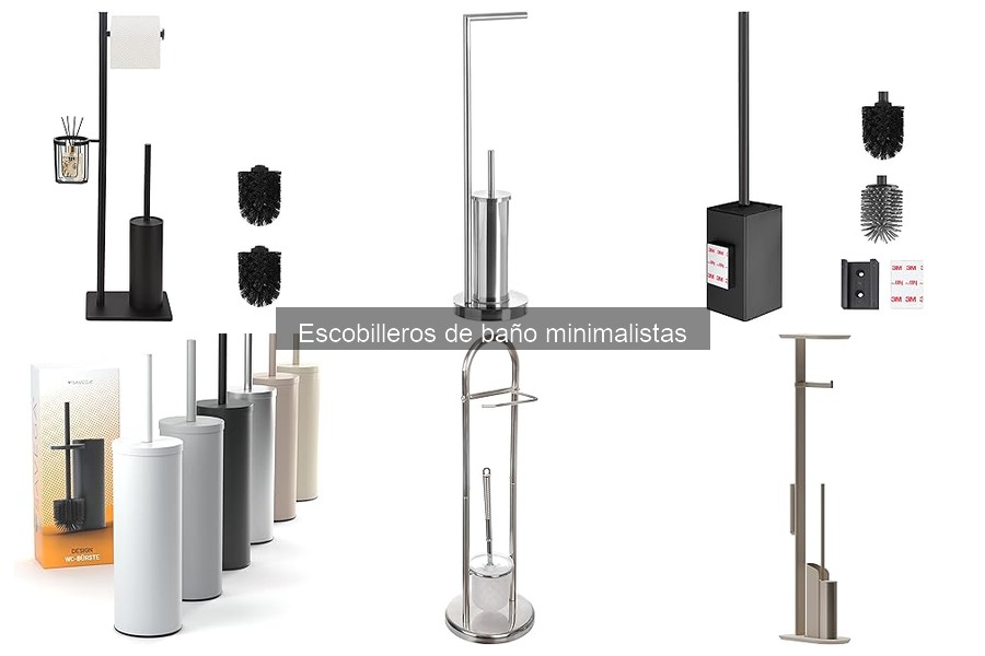 Mejores escobilleros minimalistas para baños pequeños