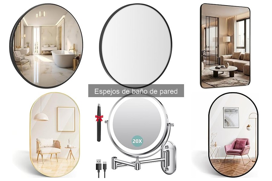 Mejores espejos de baño de pared para espacios pequeños