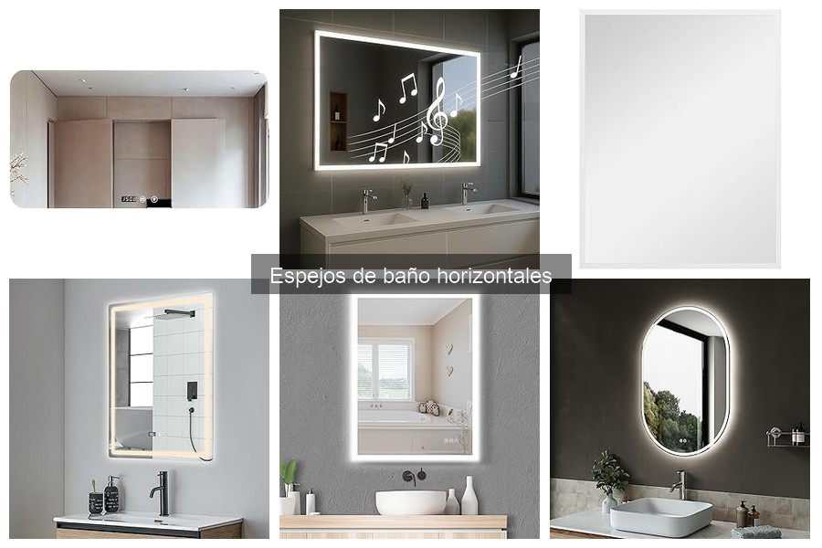 Mejores espejos de baño horizontales con iluminación integrada