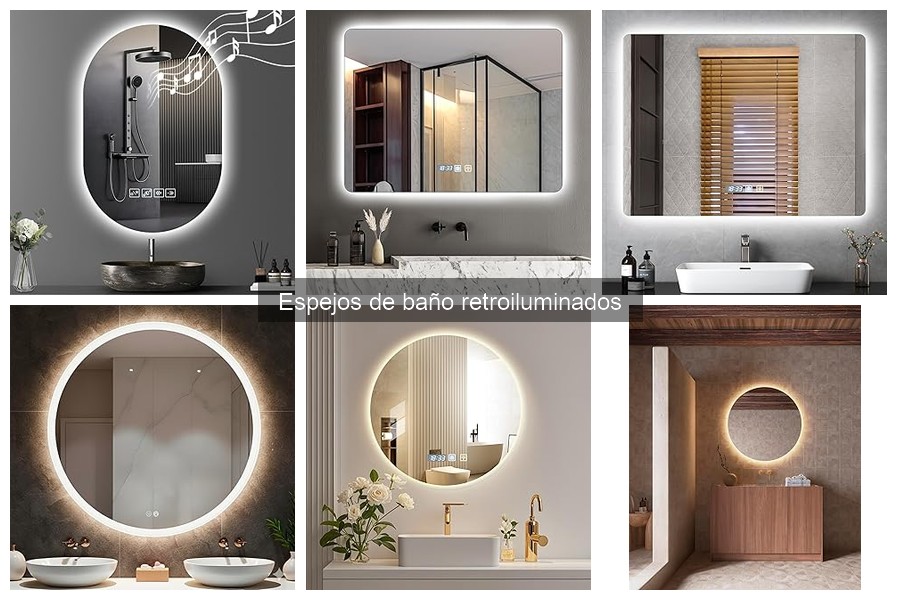 Mejores espejos de baño retroiluminados para espacios pequeños