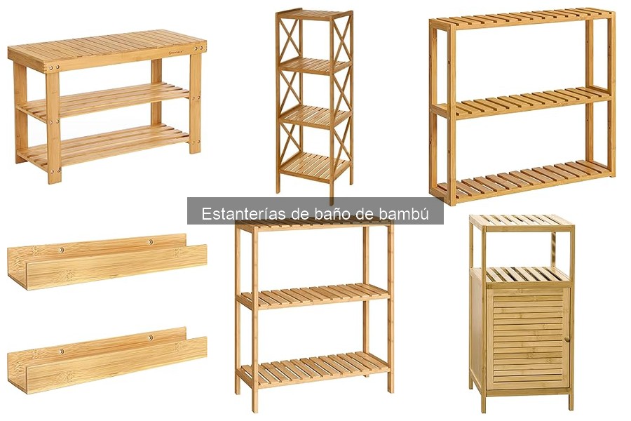 Mejores estanterías de baño de bambú para espacios pequeños