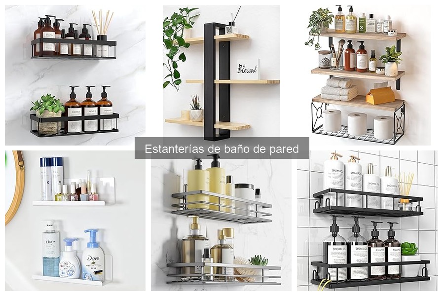 Mejores estanterías de baño de pared para espacios pequeños