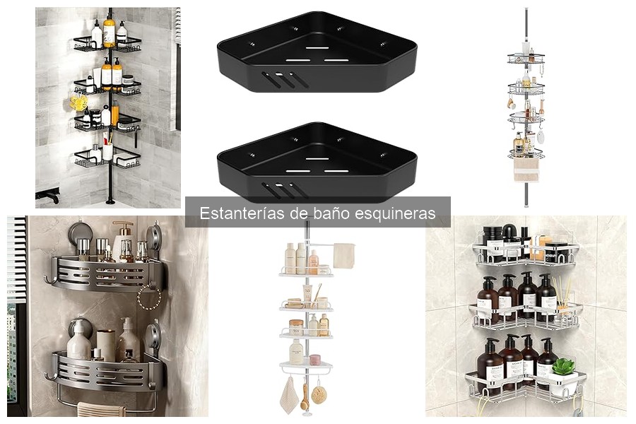 Mejores estanterías de baño esquineras para espacios pequeños