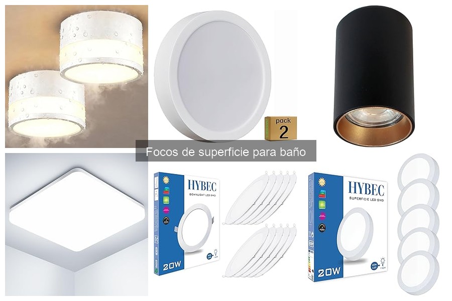 Mejores focos de superficie para baños pequeños en 2023