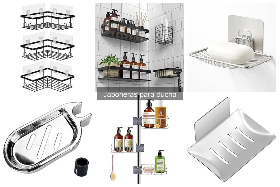 Mejores jaboneras para ducha en espacios pequeños