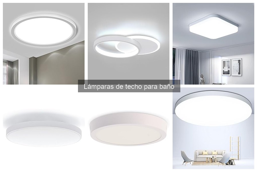Mejores lámparas de techo para baños pequeños: comparativa