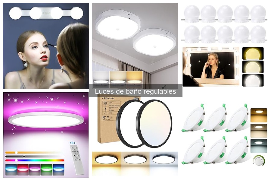 Mejores luces de baño regulables para espacios pequeños