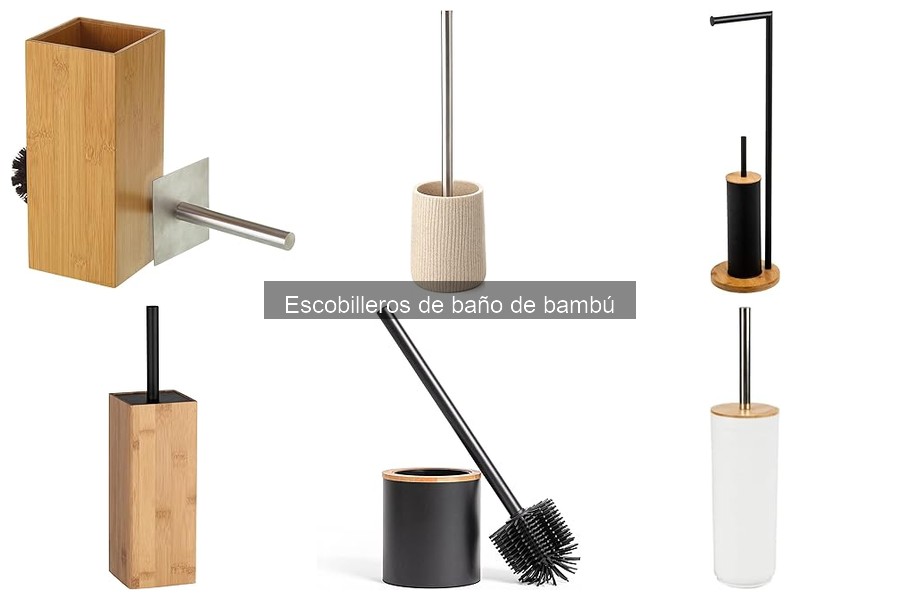 Mejores lugares para comprar escobilleros de baño de bambú