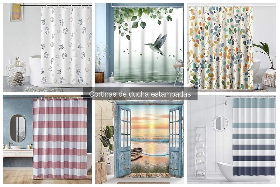Mejores marcas de cortinas de ducha estampadas para tu baño