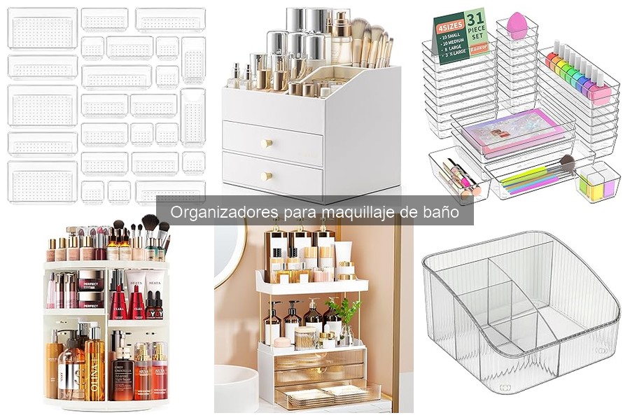 Mejores marcas de organizadores para maquillaje en baño