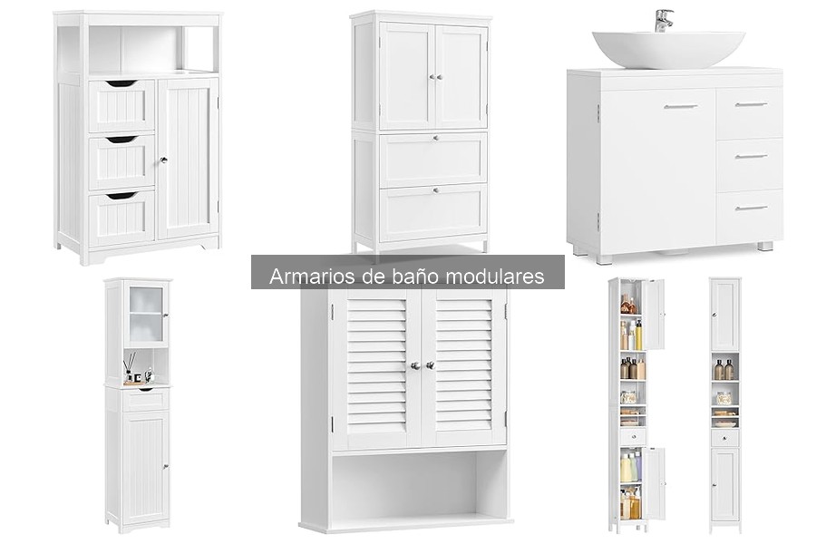 Mejores materiales para armarios de baño modulares