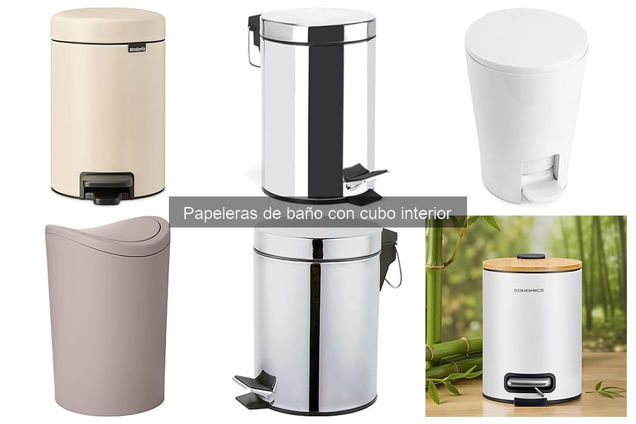 Mejores materiales para papeleras de baño: durabilidad y limpieza