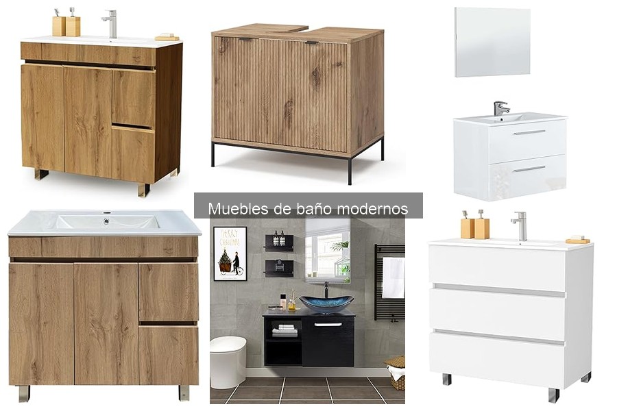 Mejores muebles de baño modernos para baños pequeños