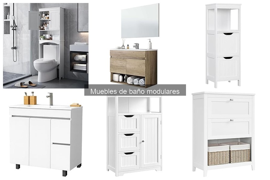 Mejores muebles de baño modulares para espacios pequeños