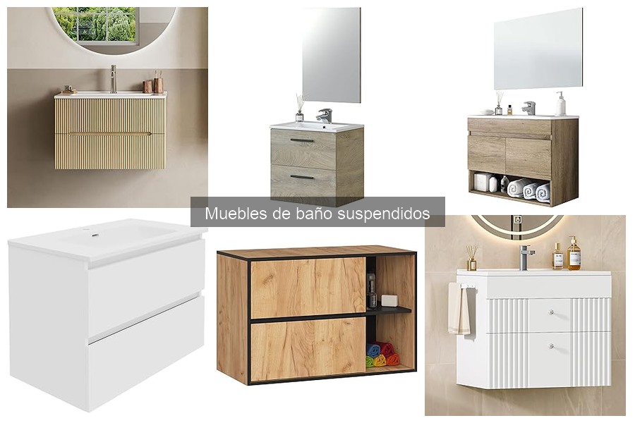 Mejores muebles de baño suspendidos para espacios pequeños