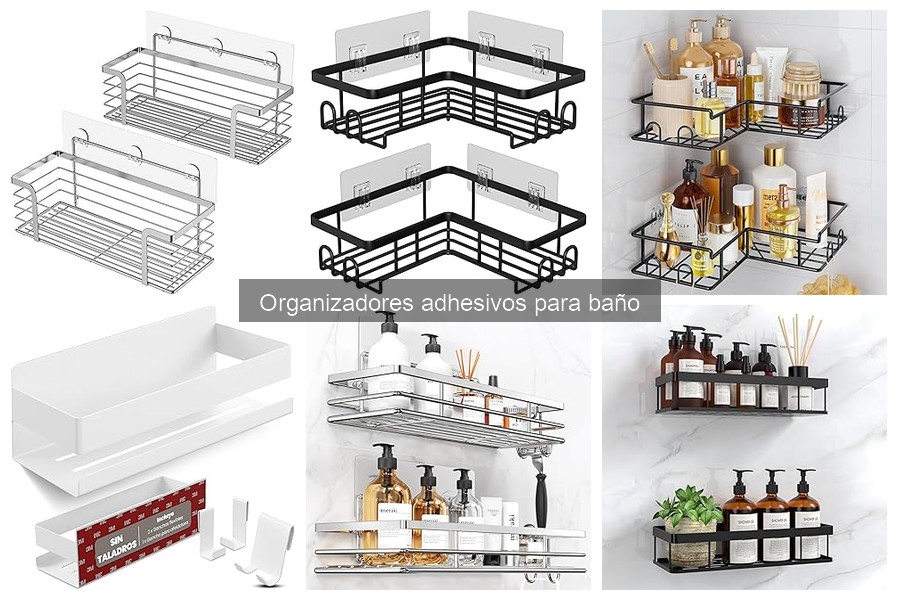 Mejores organizadores adhesivos para baño según tu espacio