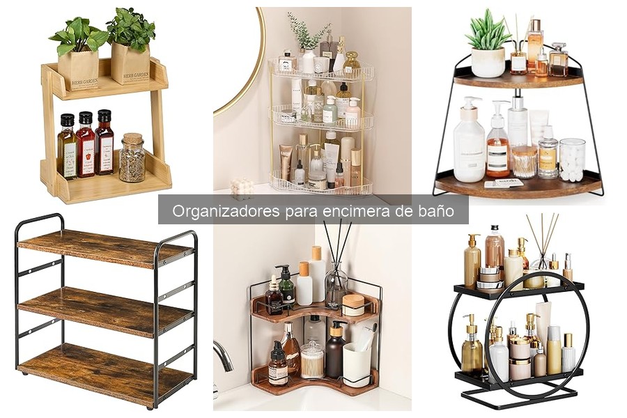 Mejores organizadores para encimera de baño en Amazon