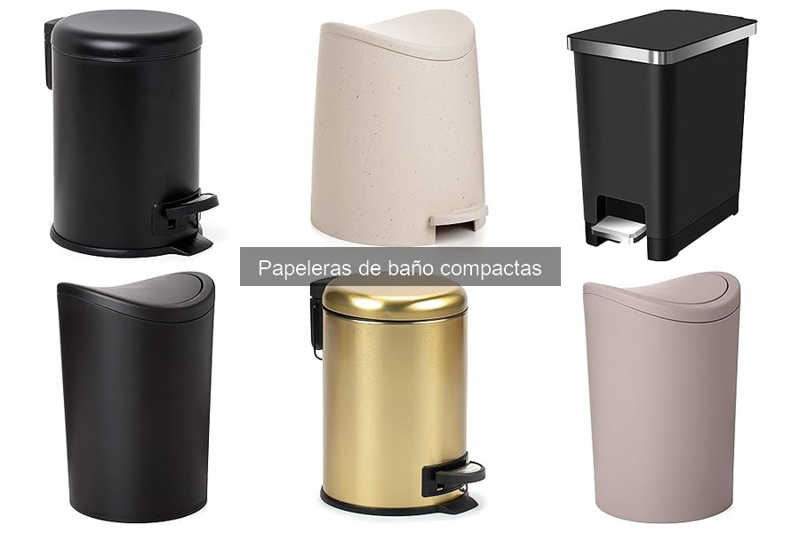 Mejores papeleras de baño compactas para espacios pequeños