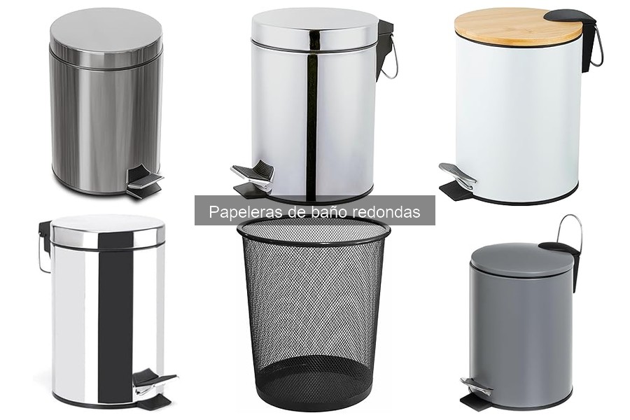 Mejores papeleras de baño redondas con pedal en 2023