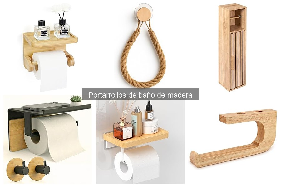 Mejores portarrollos de baño de madera según valoraciones de usuarios