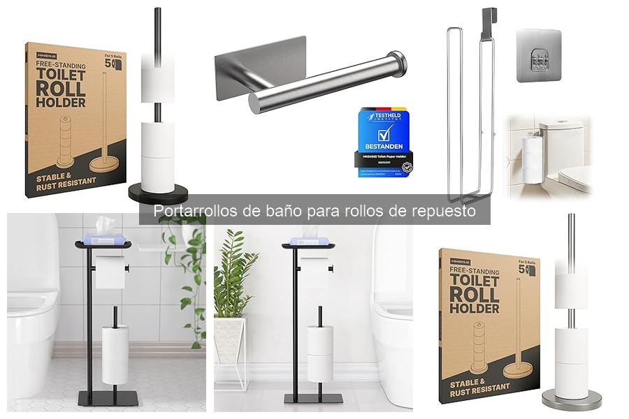 Mejores portarrollos de baño para rollos de repuesto 2023