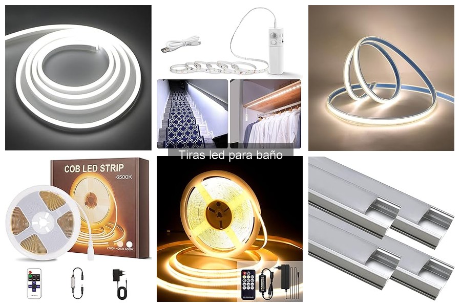 Mejores tiras LED para baños pequeños: comparativa y análisis