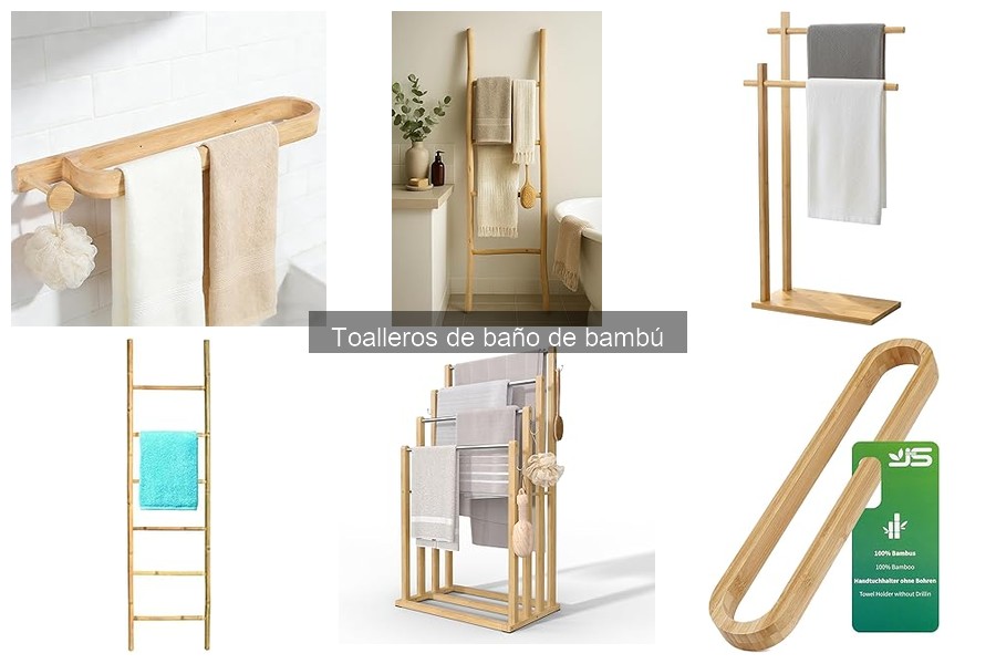 Mejores toalleros de baño de bambú en 2023: comparativa