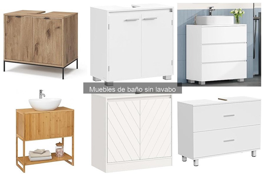 Muebles de baño sin lavabo: características y ventajas