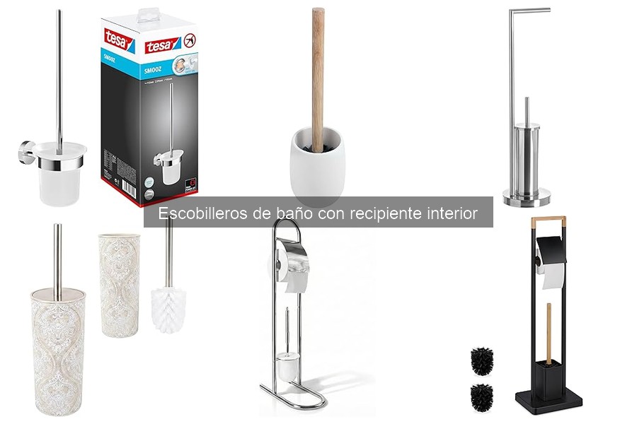 Ofertas en escobilleros de baño con recipiente interior